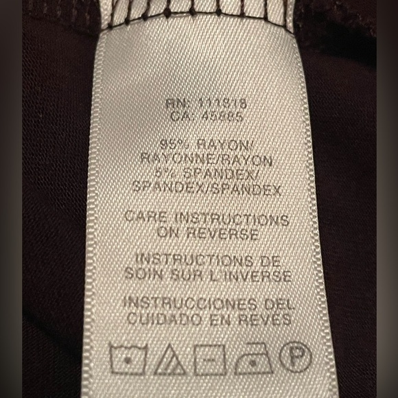 Beautiful Michael Kors  Chocolate Brown Mock Neck Long Sleeve Top - Picture 7 of 7